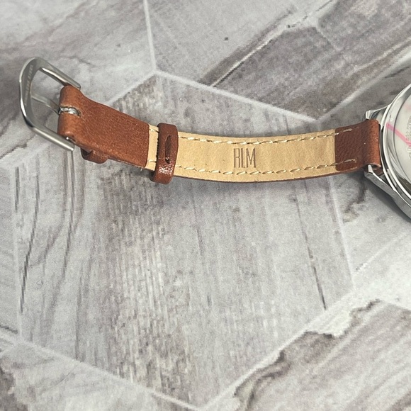 Robert Lee Morris RLM Women\'s Brown Leather Strap Watch NIB Water Resistant main image 9